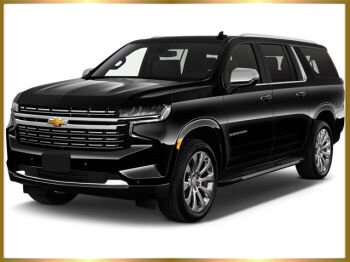 Black Chevy Suburban for Boston Logan Airport transportation