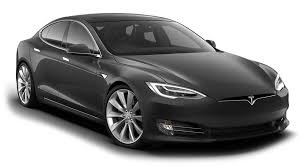 Black TESLA for Boston Logan Airport transportation